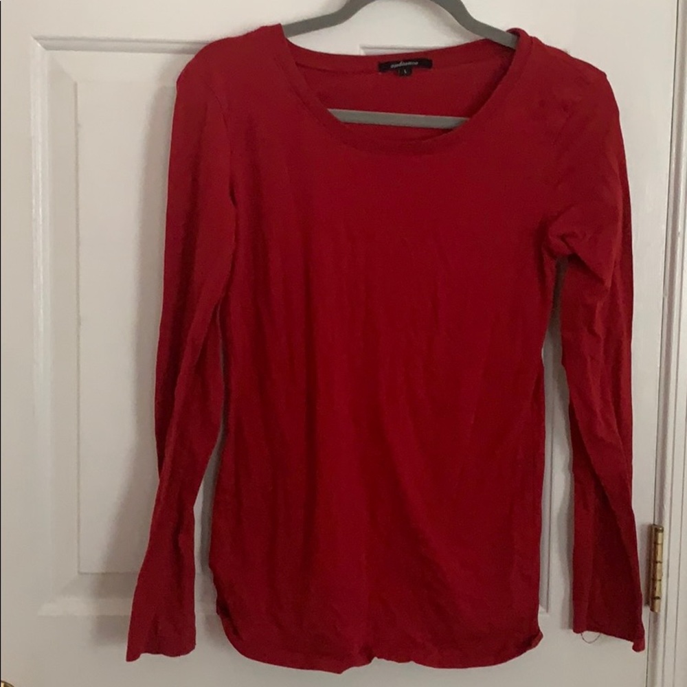 Plain red shirt